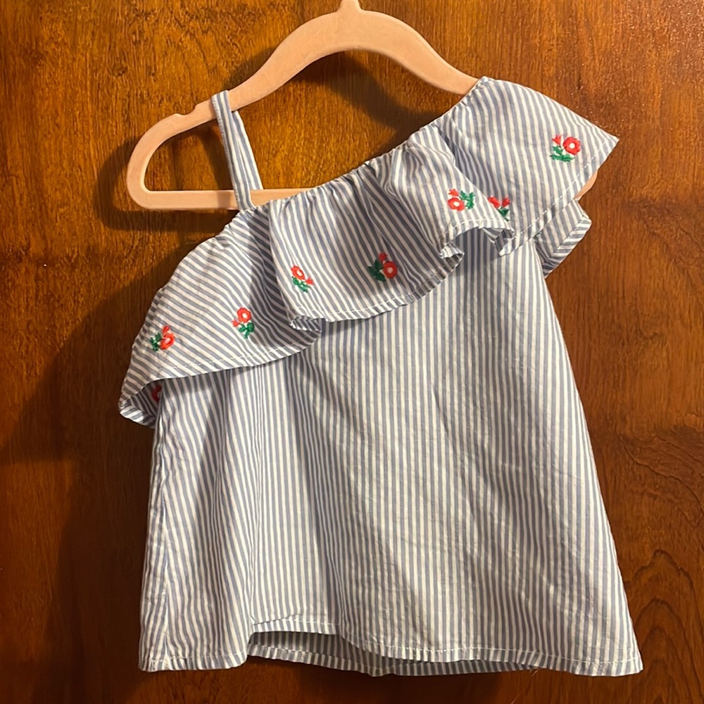 Janie & Jack one shoulder top